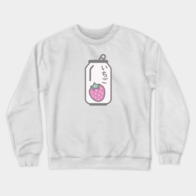 Ichigo Drink - Strawberry Crewneck Sweatshirt by WakuWaku